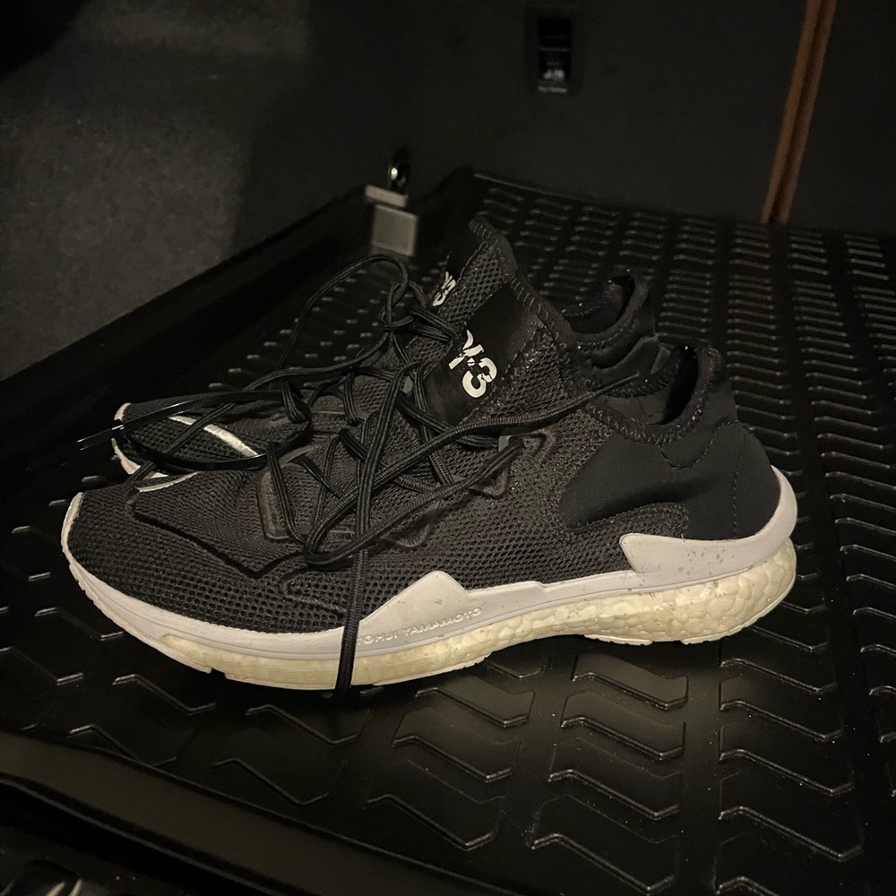 Y-3 Black and White Athletic Sneakers